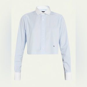 HOMMEGIRLS cropped collared shirt
